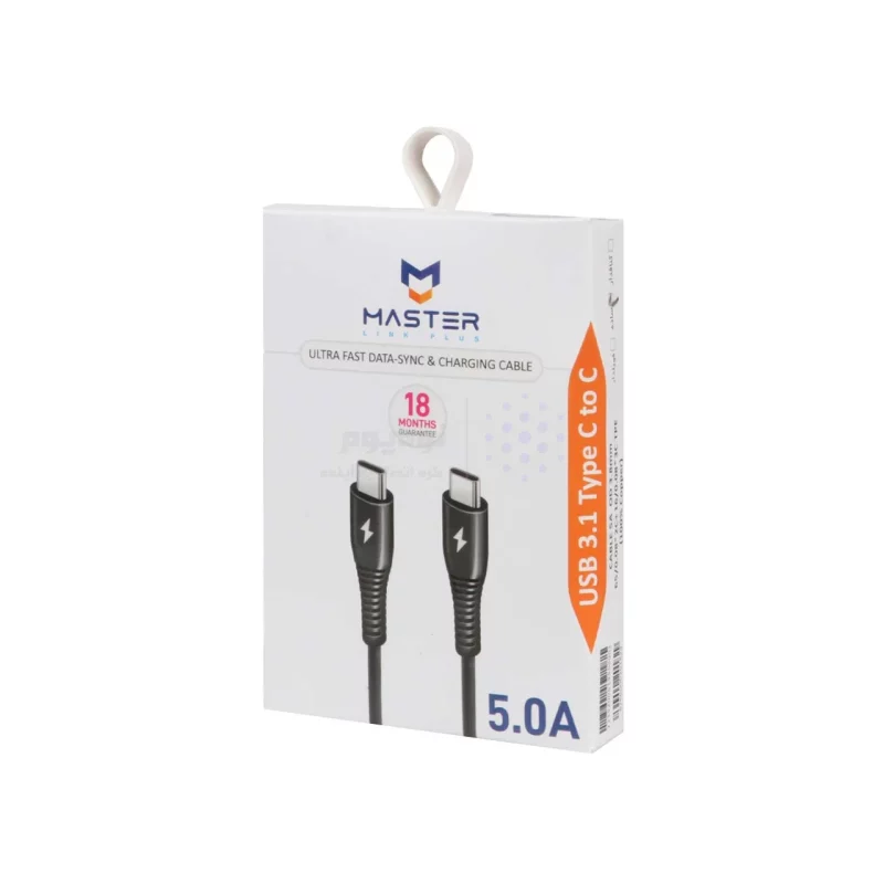 کابل شارژ سوپر فست MASTER Type-C to Type-C مدل ETM 002 - سفید - تصویر 4