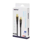 کابل شارژ و دیتا PD و فست کنفی NITU Type-C to Type-C مدل NC322 - مشکی (گارانتی 18 ماه تعویض نیکان همراه) - تصویر 4