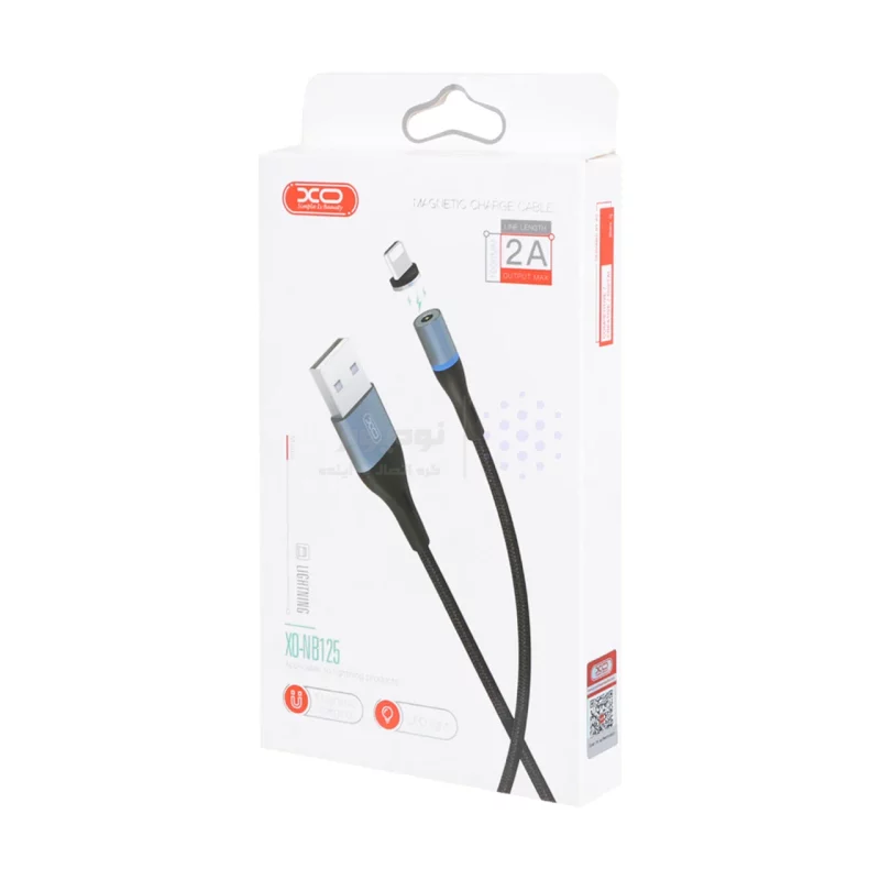 کابل شارژ فست مگنتی آیفون XO مدل NB125 - مشکی - تصویر 3
