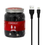 کابل شارژ 1.1 متری فست آیفون CHERLO - مشکی (بسته 40 عددی) - SMO
