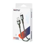 کابل شارژ و دیتا فست کنفی 1 متری آیفون Nitu مدل NC331 - مشکی (گارانتی 18 ماه تعویض نیکان همراه) - تصویر 4