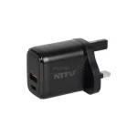 شارژر دیواری فست و PD دو پورت Nitu مدل NTC145 20W همراه با کابل Type-C To Type-C - مشکی (گارانتی 18 ماه تعویض نیکان همراه) - تصویر 3