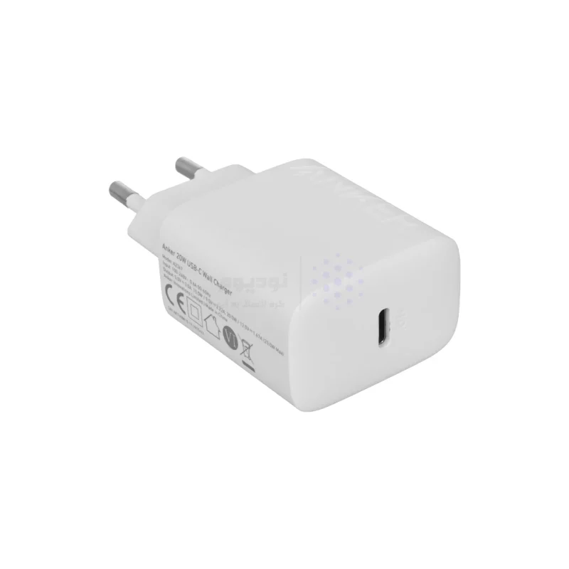 شارژر دیواری ANKER مدل B2347G21 با تکنولوژی PD 20W به همراه کابل شارژ Type-C To Type-C - سفید (گارانتی 18ماهه حافظه طلایی ایستا) - تصویر 4