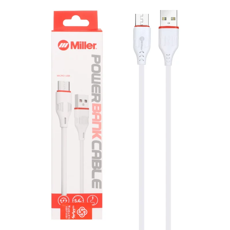 کابل شارژ فست پاوربانک اندروید Miller مدل CA-1442 - سفید (گارانتی پارتیان پایا) - تصویر 2