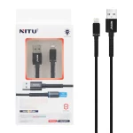 کابل شارژ آیفون NITU مدل NC341 - مشکی (گارانتی 18 ماه تعویض نیکان همراه)