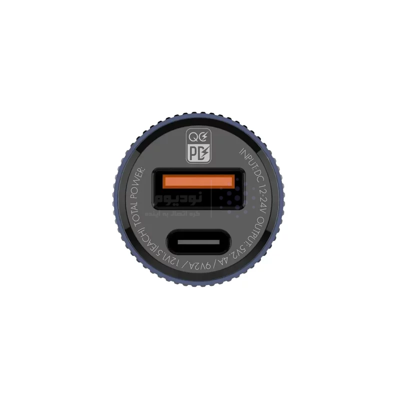 شارژر فندکی فست و PD دو پورت LDNIO مدل C510Q 38W به همراه کابل شارژ Type-C to Type-C - مشکی - تصویر 5
