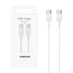 کابل شارژ Samsung Type-C to Type-C مدل S22 6A - سفید (پک دار) - BSA