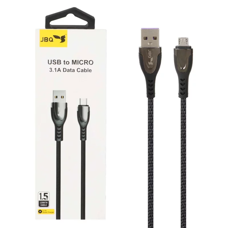 کابل شارژ 1.5 متری فست اندروید JBQ مدل DT-02 - مشکی (گارانتی یکساله رصاصی) - تصویر 2
