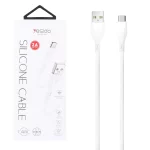کابل شارژ و دیتا Yesido Type-C مدل CA119C - سفید (گارانتی 18 ماه تعویض نیکان همراه)