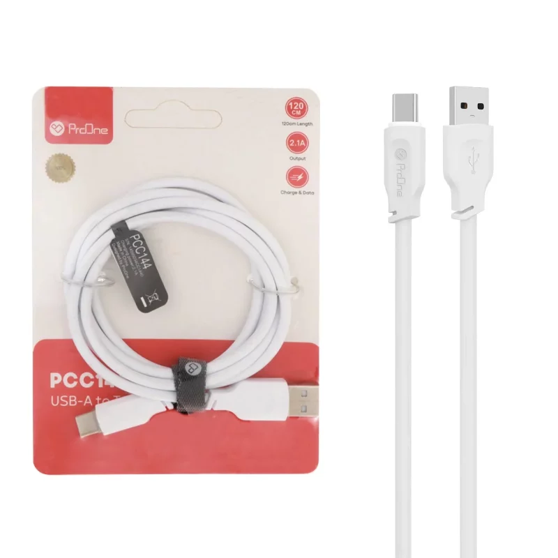 کابل شارژ 1.2 متری ProOne Type-C مدل PCC144 - سفید - تصویر 2