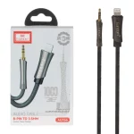 کابل Earldom Lightning To Aux مدل AUX66 - مشکی