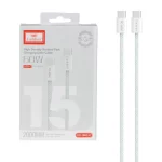 کابل شارژ PD و فست 2 متری Earldom Type-C To Type-C مدل EC-190C-C 60W - سفید