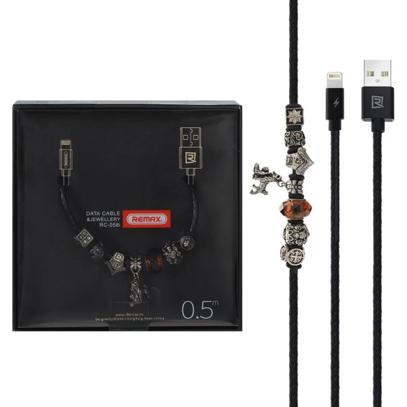 کابل شارژ فست آیفون Remax مدل RC-058i - مشکی - تصویر 2