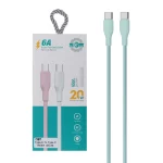 کابل شارژ فست Type-C To Type-C 6A - آبی - DST (گارانتی شش ماهه)