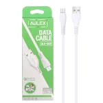 کابل شارژ فست اندروید Aulex مدل ALX-C02 - سفید DST ( شش ماهه شرکتی)