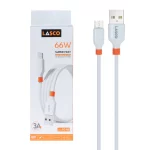 کابل شارژ فست اندروید Lasco مدل LC-01 66W - سفید - DST(گارانتی شش ماهه)