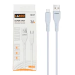 کابل شارژ فست اندروید Lasco مدل LC-05 - سفید - DST (گارانتی شش ماهه)