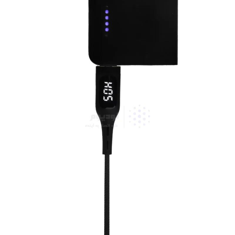 کابل شارژ و دیتا فست 1 متری TSCO Type-C مدل TCC 188 - مشکی (نمایشگر LED شدت جریان بر روی کابل) - تصویر 3
