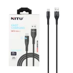 کابل شارژ 1.2 متری فست NITU Type-C مدل NC132BK - مشکی (گارانتی 18 ماه تعویض نیکان همراه)