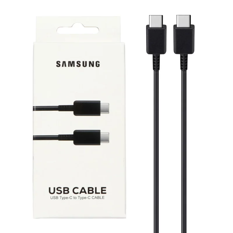 کابل شارژ SAMSUNG Type-C to Type-C مدل S23 PD - مشکی - DST (گارانتی شش ماهه) - درجه یک - تصویر 2