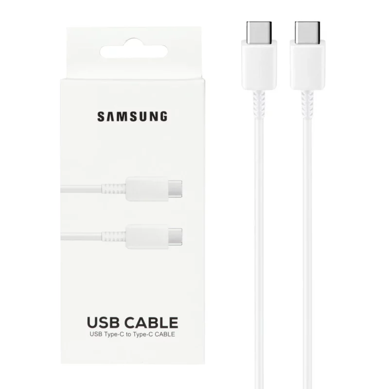 کابل شارژ SAMSUNG Type-C to Type-C مدل S23 PD - سفید - DST (گارانتی شش ماهه) - درجه یک - تصویر 2
