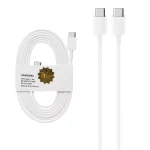 کابل شارژ 1.8 متری PD و فست SAMSUNG Type-C to Type-C 45W - سفید - DST (گارانتی شش ماهه) - درجه یک