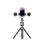 سه پایه و مونوپاد گوشی موبایل دارای صفحه نمایشگرLCD و دوعدد لامپLED و ریموت کنترل XO مدل SS23 - تصویر 3