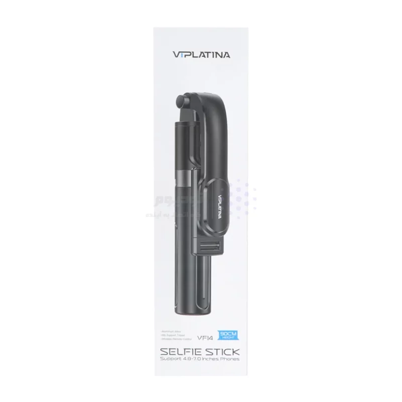 مونوپاد و سه‌پایه نگهدارنده گوشی موبایل VIPLATINA مدل VF14 ، ریموت‌دار، ارتفاع 90 سانتی‌متر - رنگ مشکی (گارانتی 18 ماه تعویض نیکان همراه) - تصویر 7