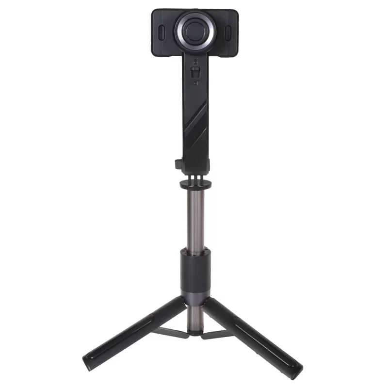استابلایزر و سه‌پایه نگهدارنده شارژی گوشی موبایل Yesido مدل SF28 ، با ریموت بی‌سیم و چرخش 360 درجه ، ارتفاع 70 سانتی‌متر - مشکی (گارانتی 18 ماه تعویض نیکان همراه) - تصویر 2