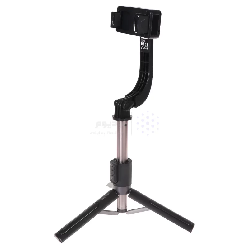 استابلایزر و سه‌پایه نگهدارنده شارژی گوشی موبایل Yesido مدل SF28 ، با ریموت بی‌سیم و چرخش 360 درجه ، ارتفاع 70 سانتی‌متر - مشکی (گارانتی 18 ماه تعویض نیکان همراه) - تصویر 4