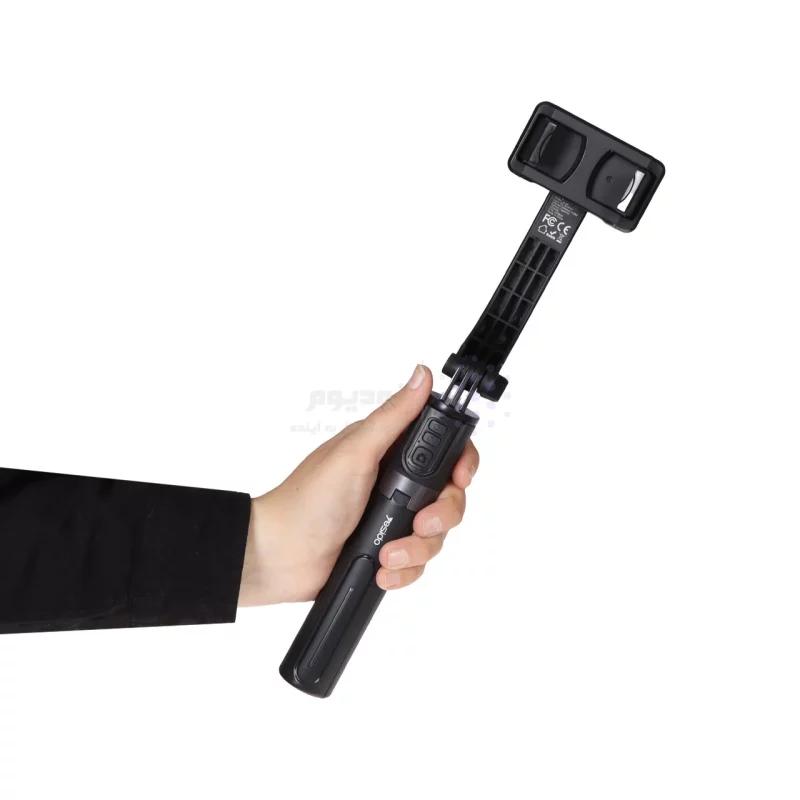 استابلایزر و سه‌پایه نگهدارنده شارژی گوشی موبایل Yesido مدل SF28 ، با ریموت بی‌سیم و چرخش 360 درجه ، ارتفاع 70 سانتی‌متر - مشکی (گارانتی 18 ماه تعویض نیکان همراه) - تصویر 7