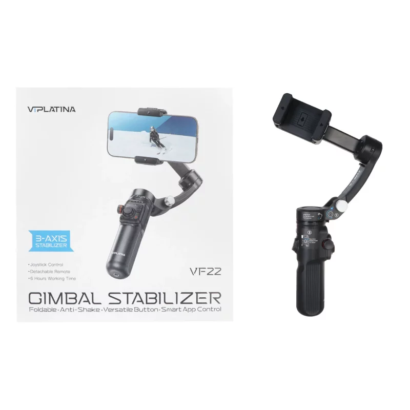 گیمبایل استبیلایزر VIPLATINA مدل VF22 - مشکی (گارانتی 18 ماه تعویض نیکان همراه) - تصویر 2