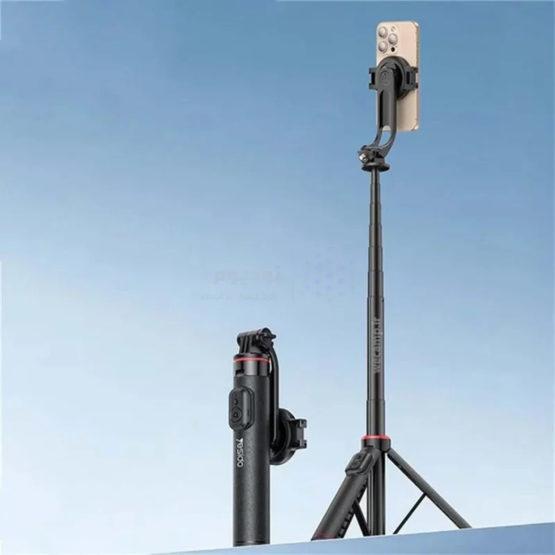 سه پایه و مونوپاد با سری مگنتی Yesido مدل SF24 ریموت دار با ارتفاع 130 سانتی و چرخش 360 - مشکی - تصویر 4