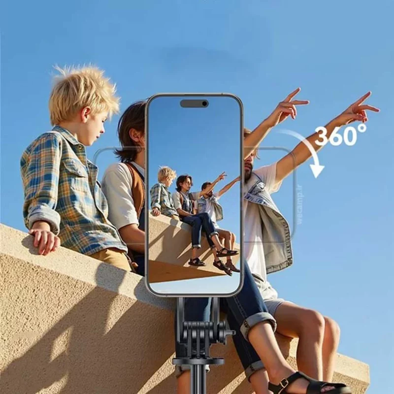 سه پایه و مونوپاد با سری مگنتی Yesido مدل SF24 ریموت دار با ارتفاع 130 سانتی و چرخش 360 - مشکی - تصویر 5