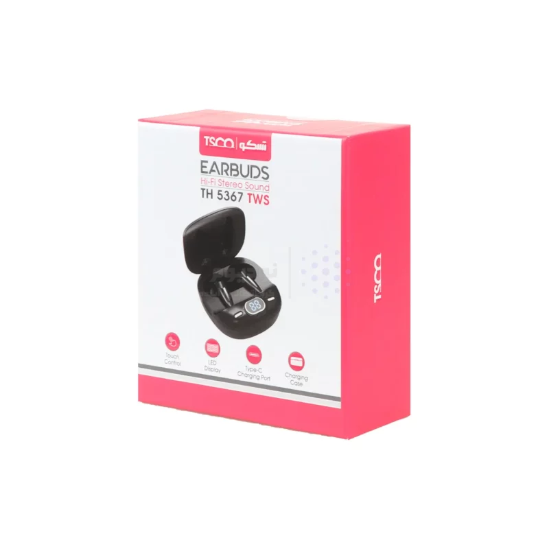 ایرفون بی سیم Tsco مدل TH 5367 TWS - مشکی - تصویر 8