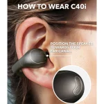 ایربادز بی سیم ANKER مدل SoundCore C40i A3331HZ1 - خاکستری تیره (گارانتی 18ماهه حافظه طلایی ایستا) - تصویر 4
