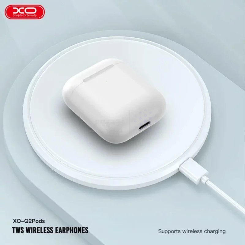 ایرفون بی سیم XO باقابلیت وایرلس شارژ مدل Q2Pods - سفید - تصویر 7