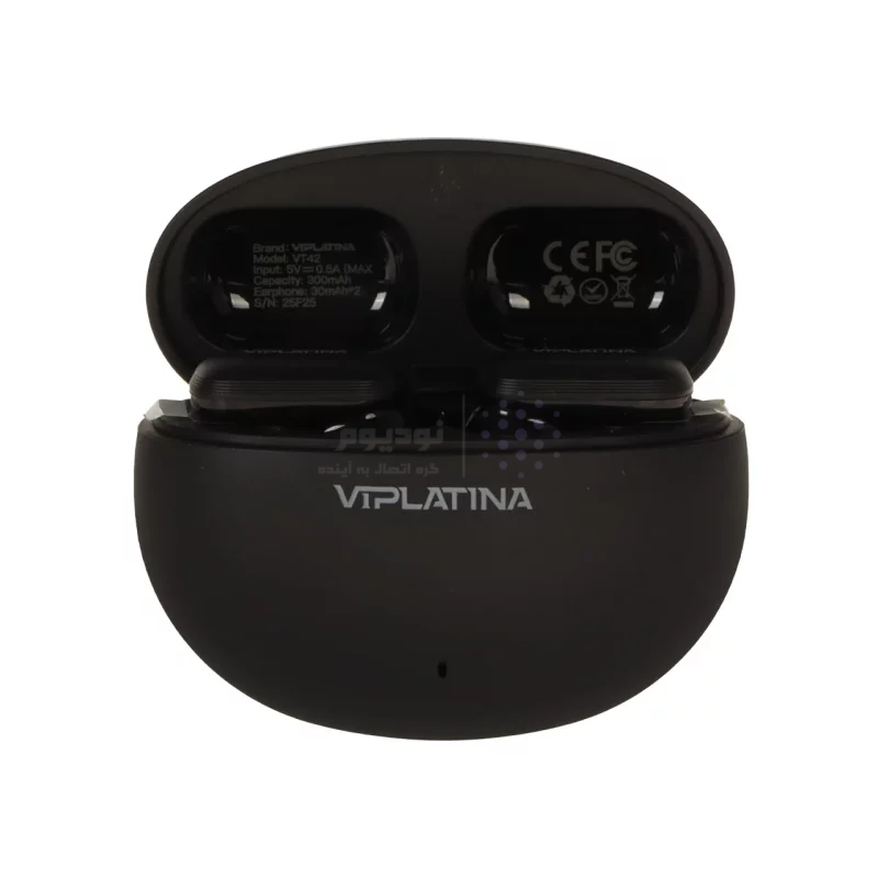 ایرفون بی سیم VIPLATINA مدل VT42 - مشکی (گارانتی 18 ماه تعویض نیکان همراه) - تصویر 3
