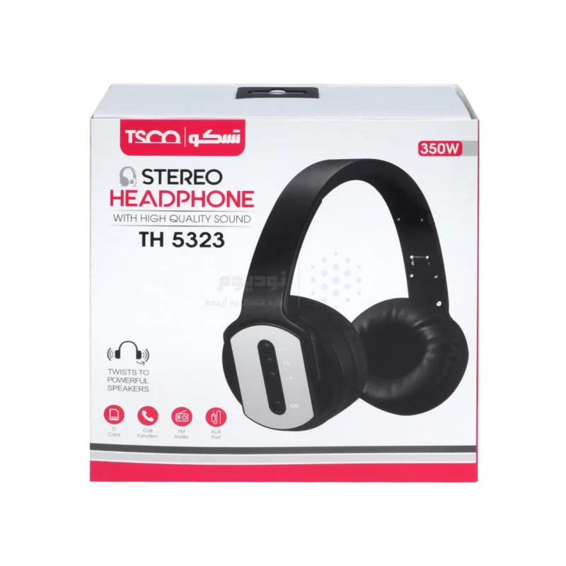 هدست واسپیکر بی سیم TSCO مدل 5323 - مشکی - تصویر 9