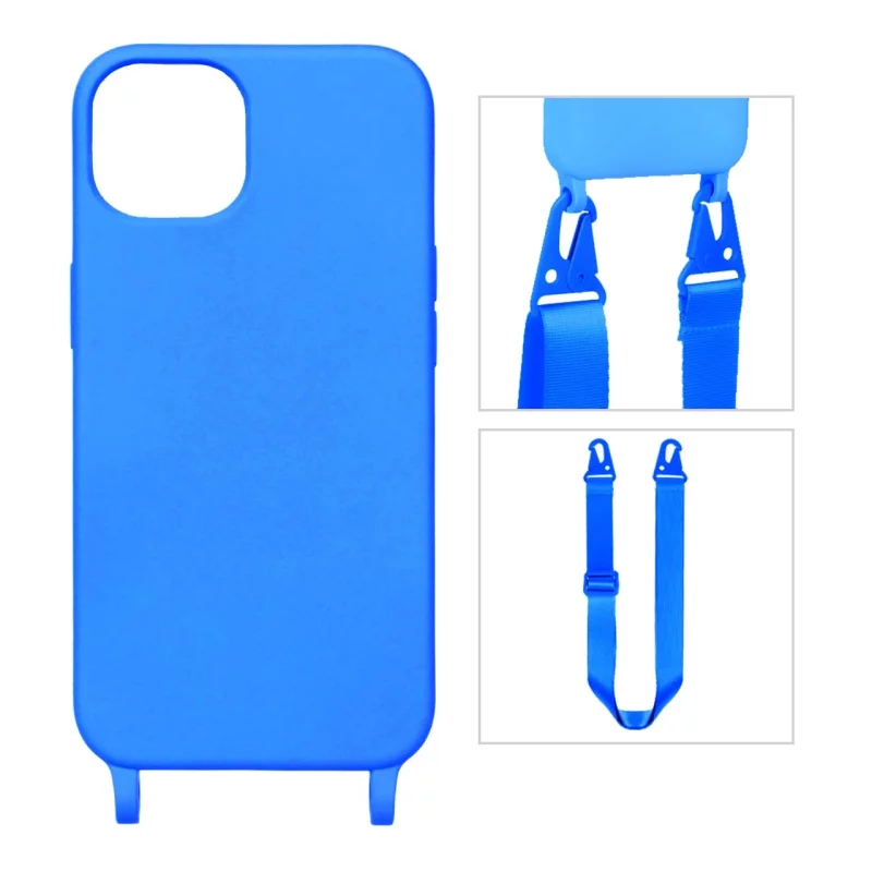 قاب CrossBody با بند لندیار Apple iPhone 11 Pro - آبی - تصویر 2