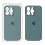قاب سیلیکونی پاک کنی محافظ لنزدار اورجینال Apple iPhone 15 Pro Max - سبز (پک اصلی)