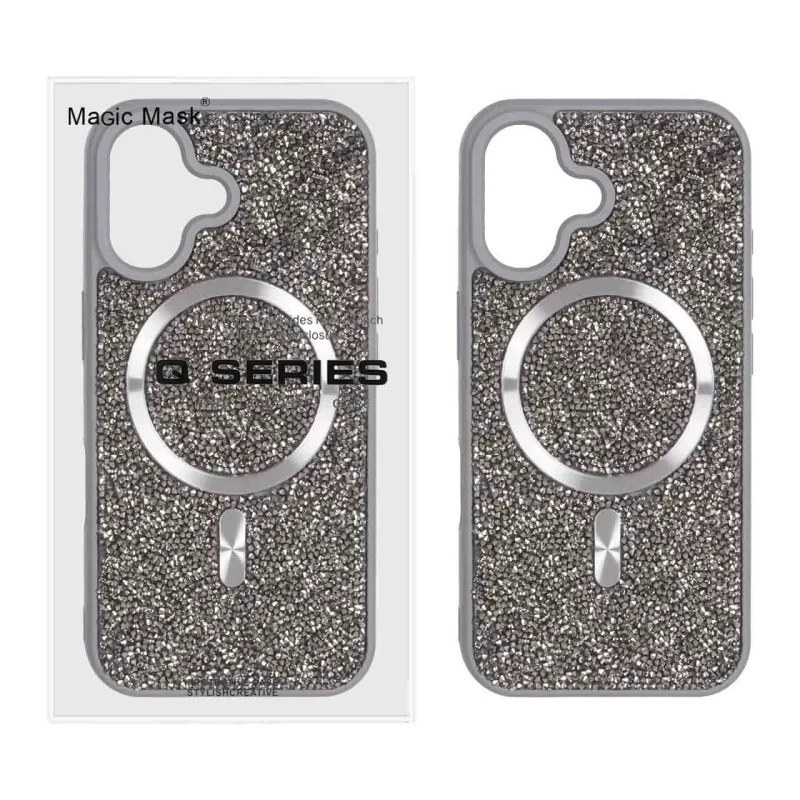 قاب اورجینال دیاموند Magsafe مدل Apple iPhone 16 - نقره ای (پک دار) - تصویر 2