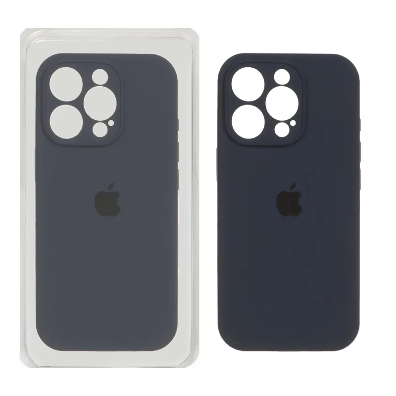 قاب سیلیکونی پاک کنی محافظ لنزدار اورجینال Apple iPhone 16 Pro - سرمه ای تیره (پک اصلی) - تصویر 2