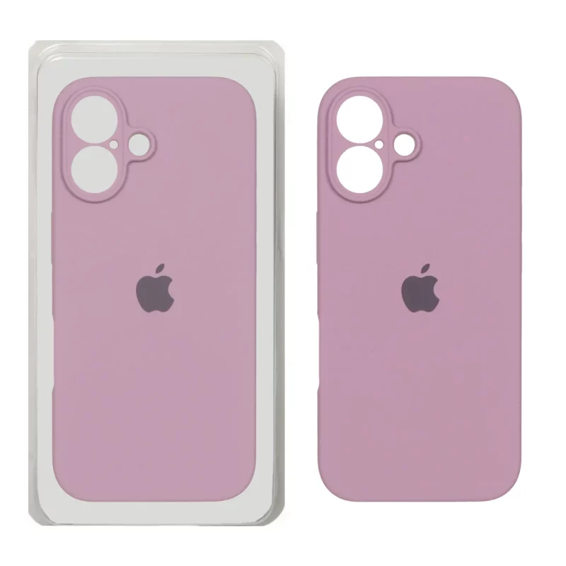 قاب سیلیکونی پاک کنی محافظ لنزدار اورجینال Apple iPhone 16 - بنفش کدر (پک اصلی) - تصویر 2