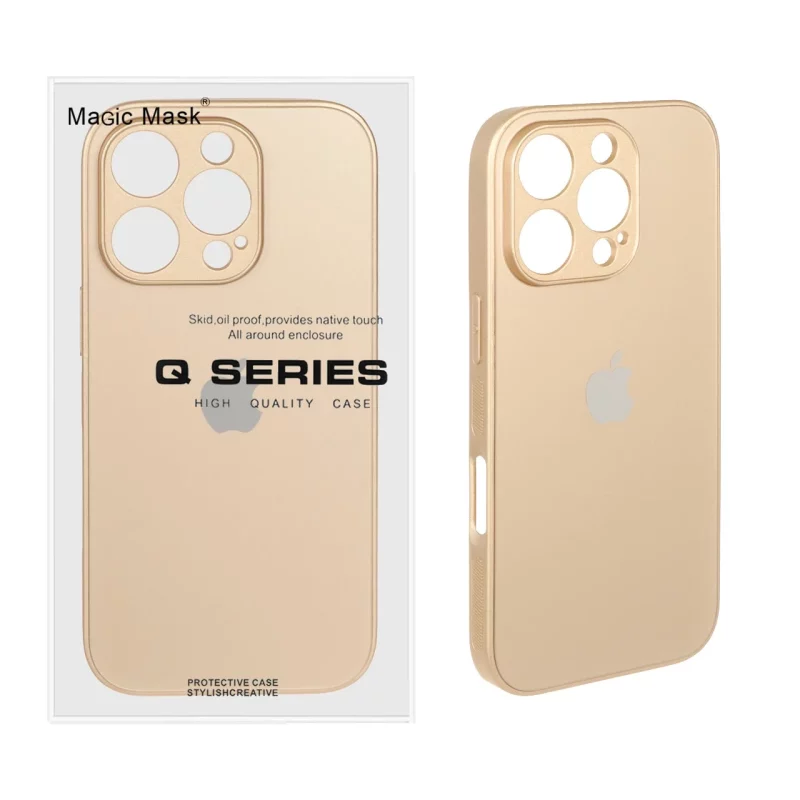قاب اورجینال PVD ضدخش Magic Mask مدل Apple iPhone 16 Pro - طلایی (پک دار) - تصویر 2