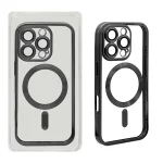 قاب اورجینال الکترواستاتیک Magsafe لنز گلس دار Apple iPhone 16 Pro - مشکی (پک دار)