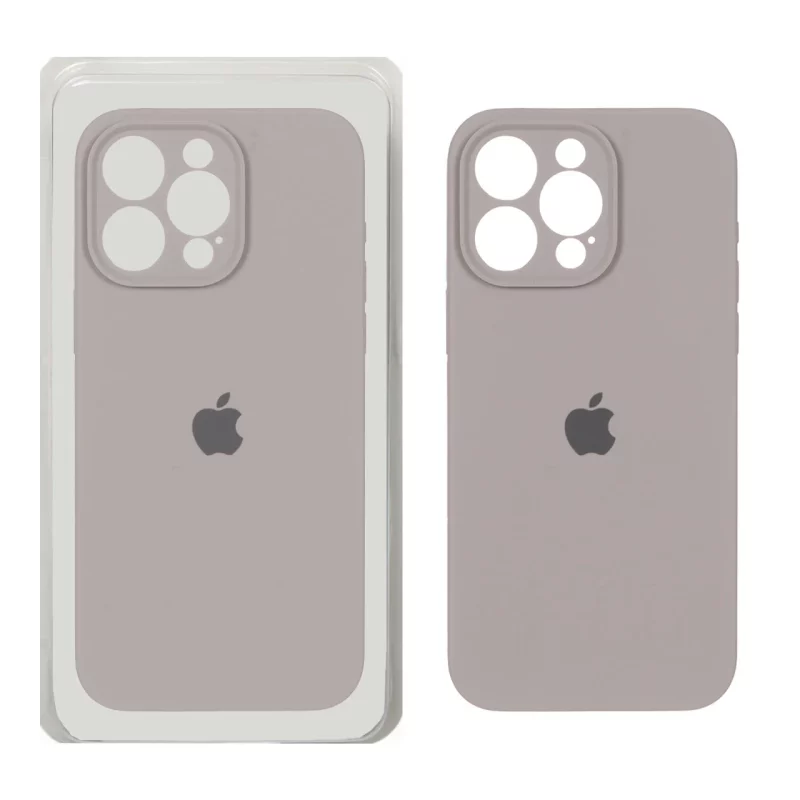 قاب سیلیکونی پاک کنی محافظ لنزدار اورجینال Apple iPhone 15 Pro Max - خاکی (پک اصلی) - تصویر 2