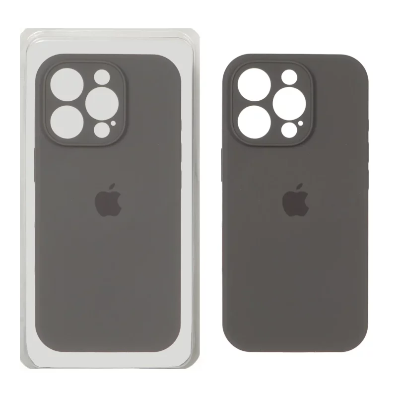 قاب سیلیکونی پاک کنی محافظ لنزدار اورجینال Apple iPhone 16 Pro - ذغالی (پک اصلی) - تصویر 2