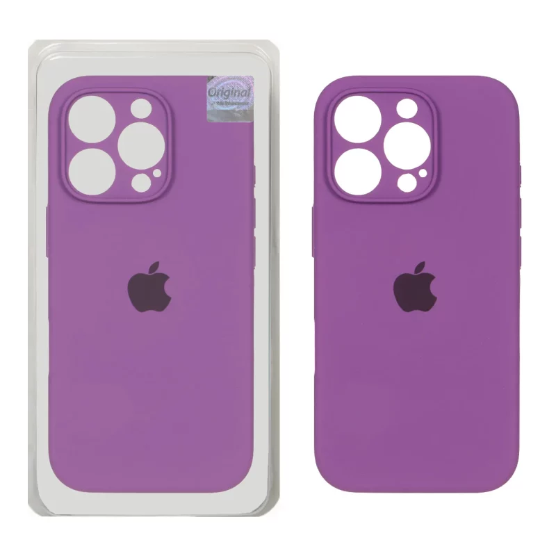 قاب سیلیکونی پاک کنی اورجینال Master Quality مدل Apple iPhone 16 Pro - ارغوانی (پک دار) - تصویر 2