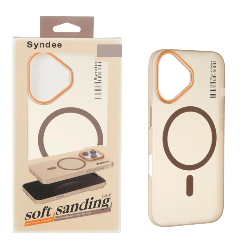 قاب اورجینال Syndee پشت مات MagSafe مدل Apple iPhone 16 - صحرایی (پک دار) - تصویر 2